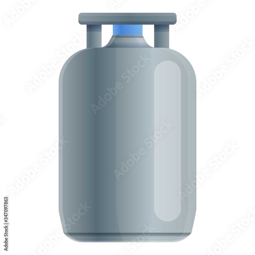 Butane gas cylinder icon. Cartoon of butane gas cylinder vector icon for web design isolated on white background