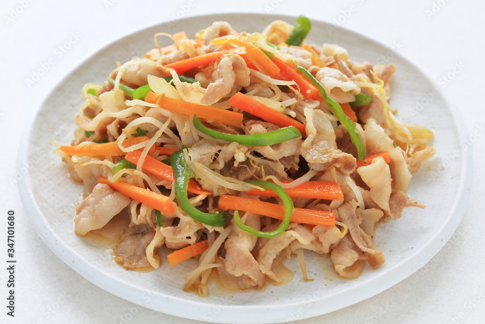 豚バラもやし炒め