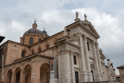 Fototapeta Naklejka Na Ścianę i Meble -  Church Urbino Italy  panorama