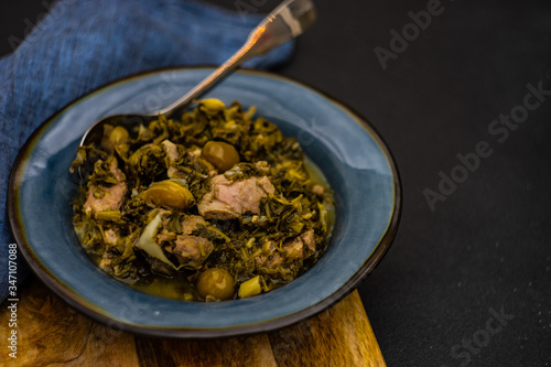 Chakapuli is a Georgian stew