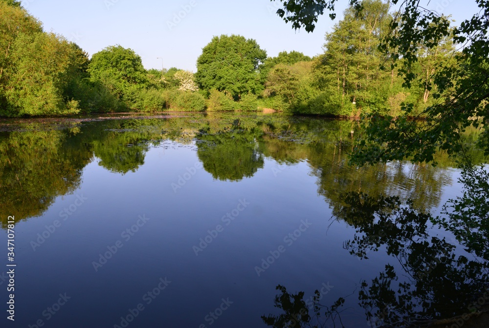 Riverside Park in Horley, Surrey in May.
