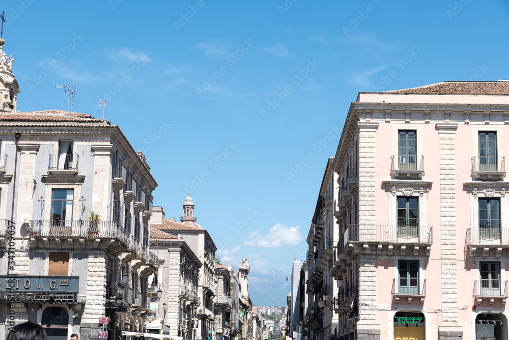 Catania cityscape Sicilia Italy