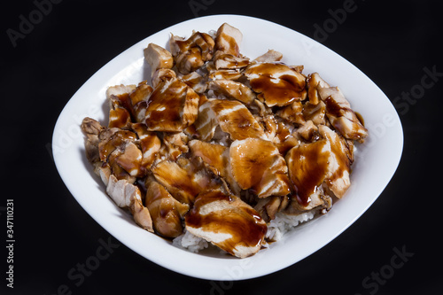 Teriyaki chicken with rice