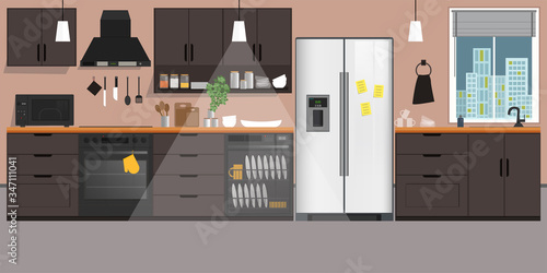 apartment, appliances, art, board, colored, cook, cooking, cup, cut, decoration, design, dining, dinner, dish, dishwasher, domestic, drawing, equipment, flat, food, fridge, furniture, home, house, hou