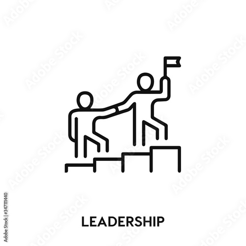 leadership icon vector. leadership icon vector symbol illustration. Modern simple vector icon for your design. team icon vector	
