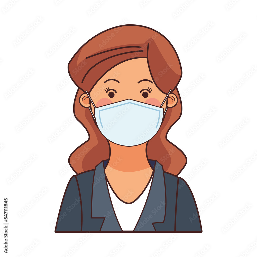 businesswoman worker profession using face mask businesswoman worker profession using face mask