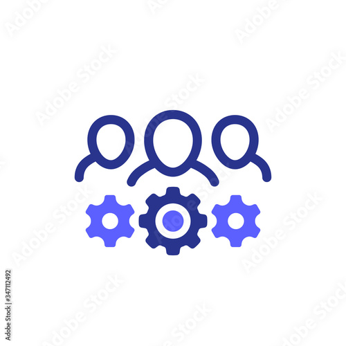 business committee icon on white