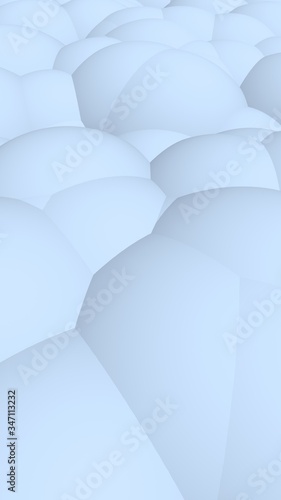 3d rendering picture of blue balls. Abstract wallpaper and background. 3D illustration