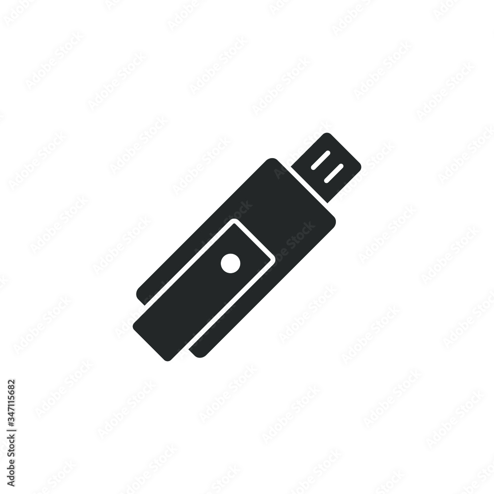 Usb driver icon vector illustration