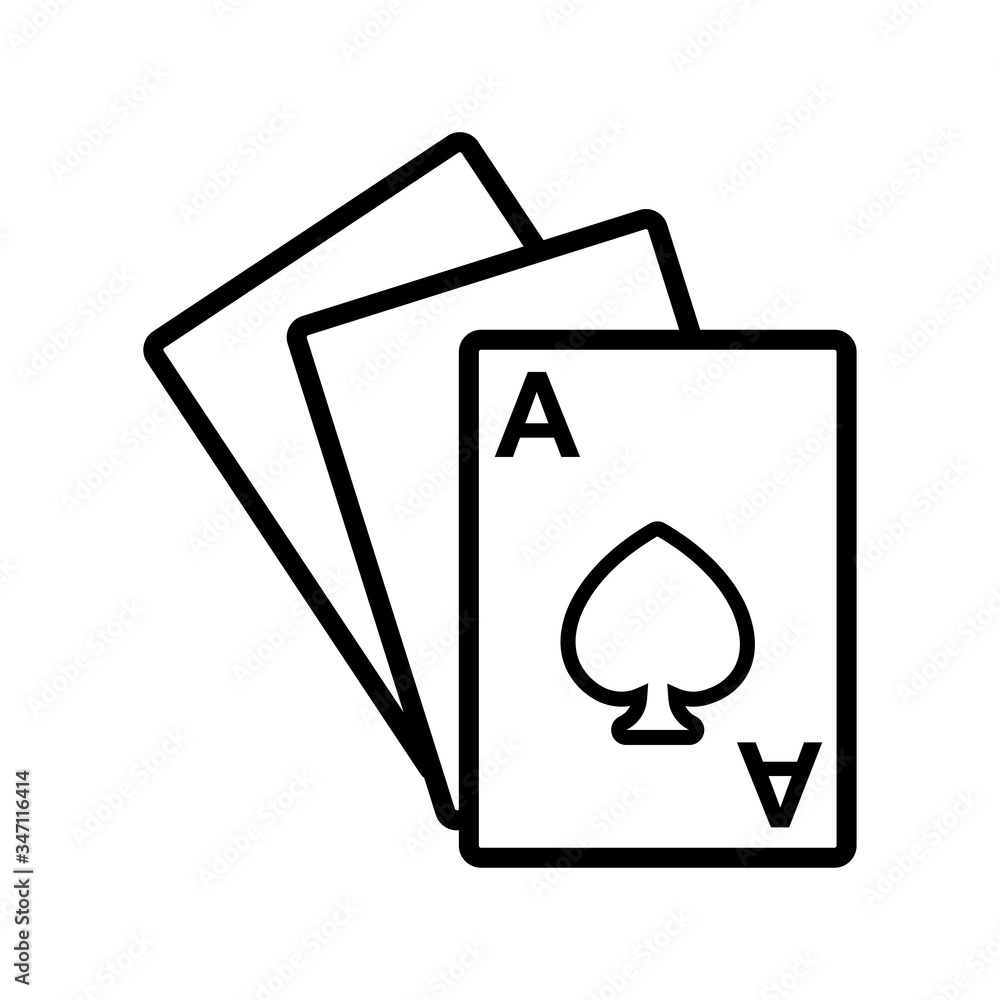 poker card icon vector design template poker card icon vector design template