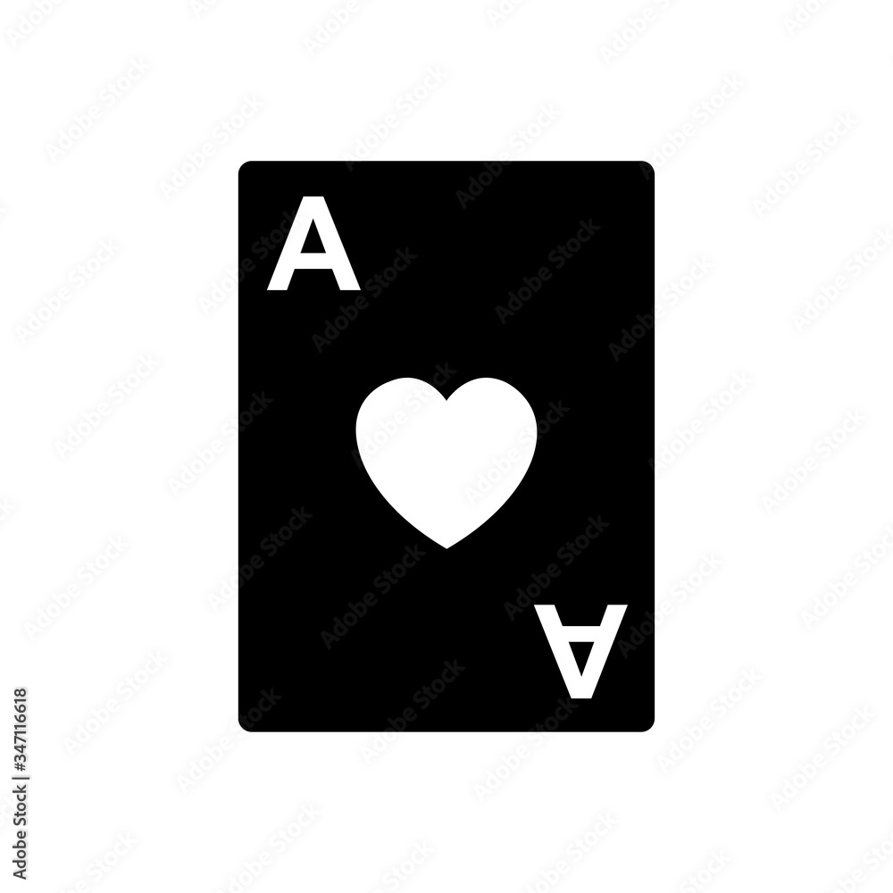 poker card icon vector design template poker card icon vector design template