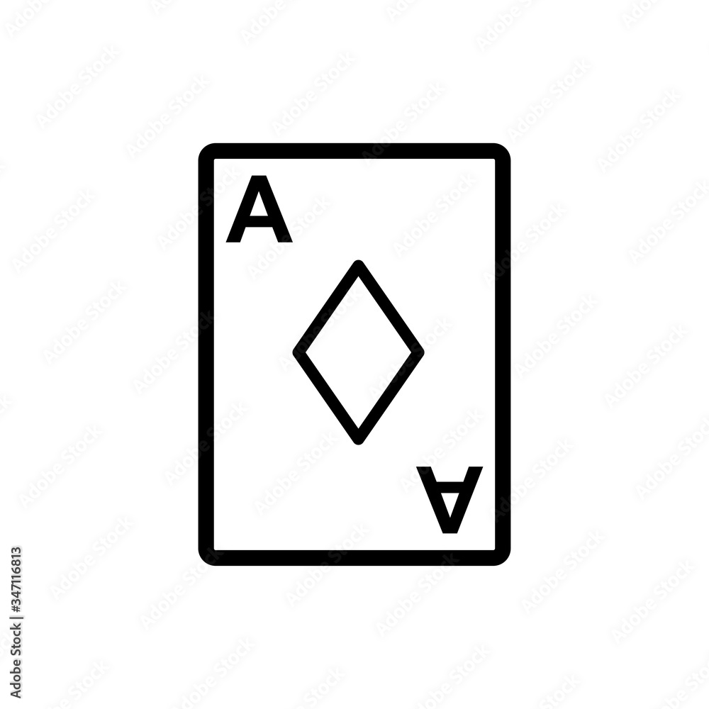 poker card icon vector design template poker card icon vector design template