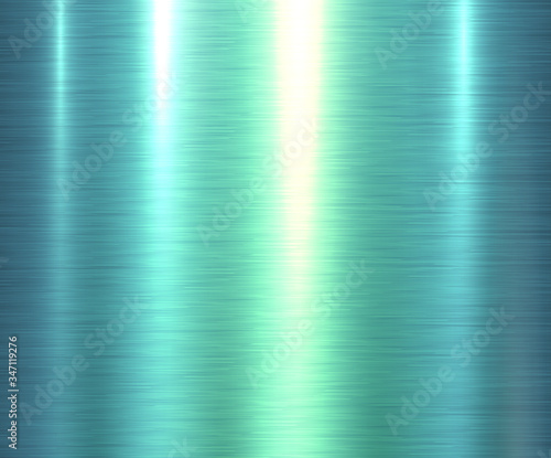 Metal green texture background, brushed metallic texture plate.