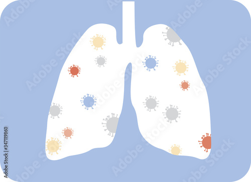 Covid-19 Koronavirus Pandemic Disinfection Trouble Illustration