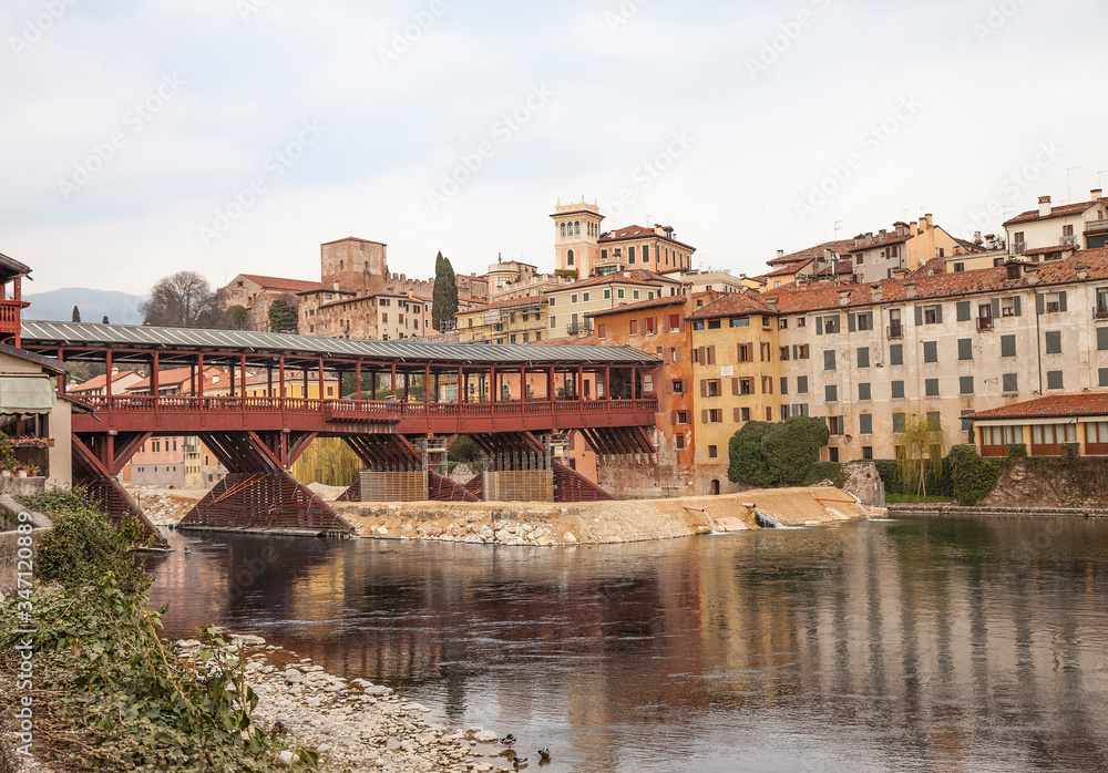 Obraz premium Ponte degli Alpini in Bassano del Grappa.