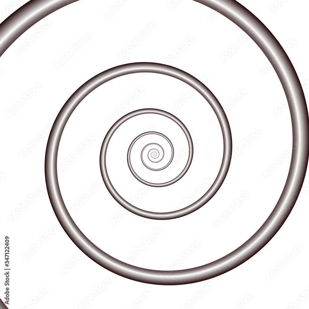 Fractal spiral shape. Infinity concept Fractal spiral shape. Infinity concept