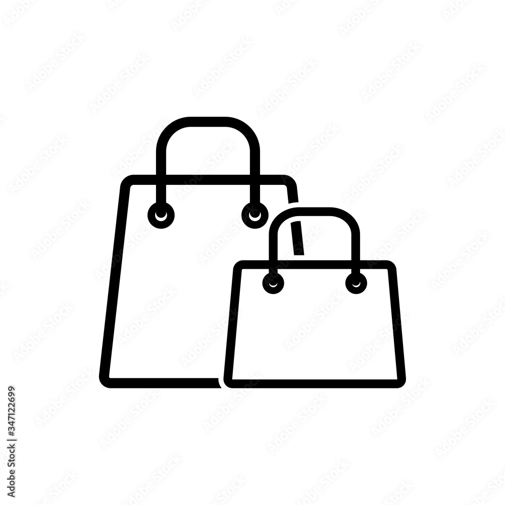 shopping bag - paper bag icon vector design template shopping bag - paper bag icon vector design template