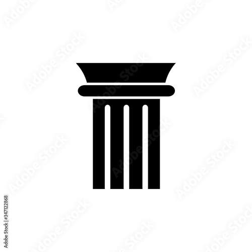 pillar - law logo vector design template