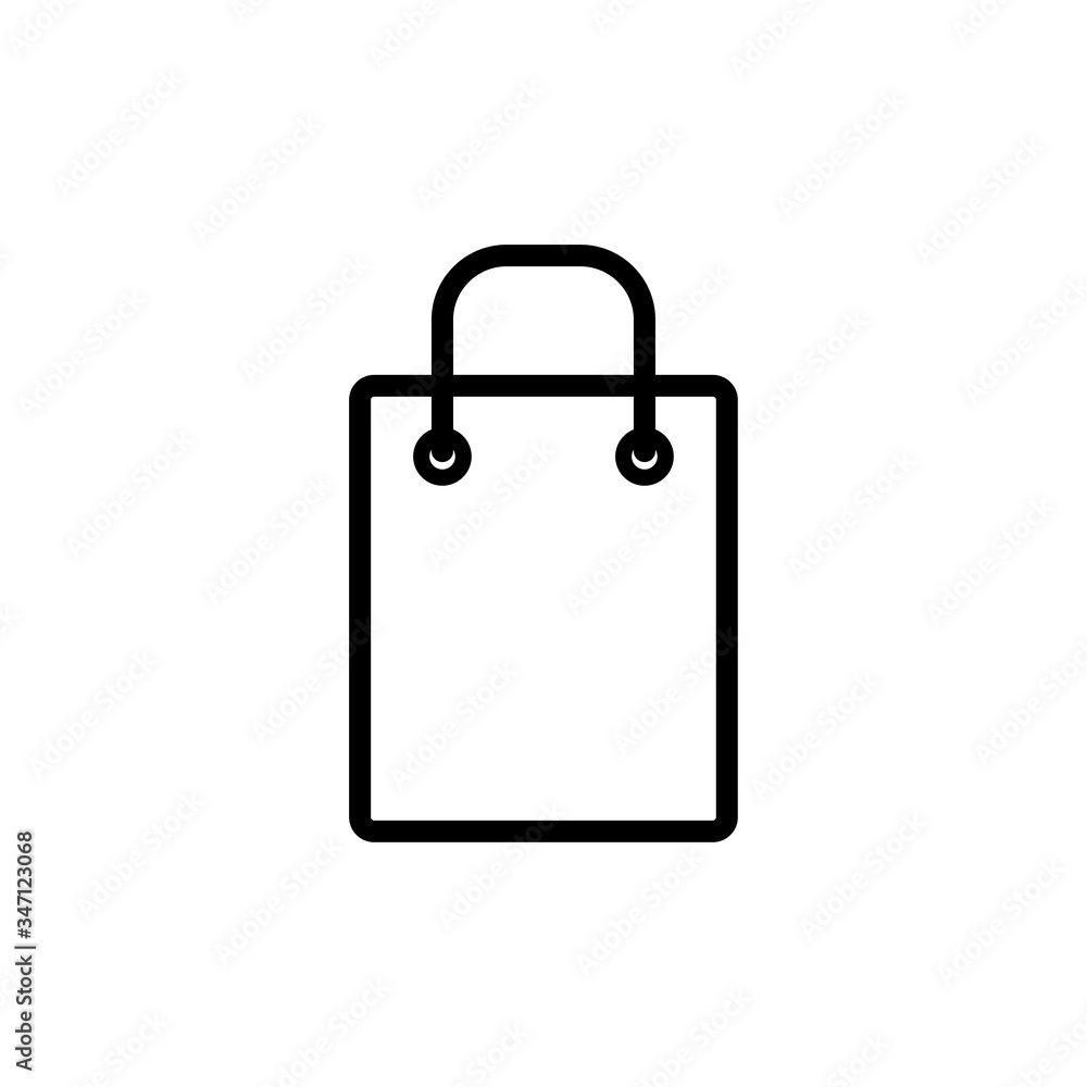 shopping bag - paper bag icon vector design template shopping bag - paper bag icon vector design template