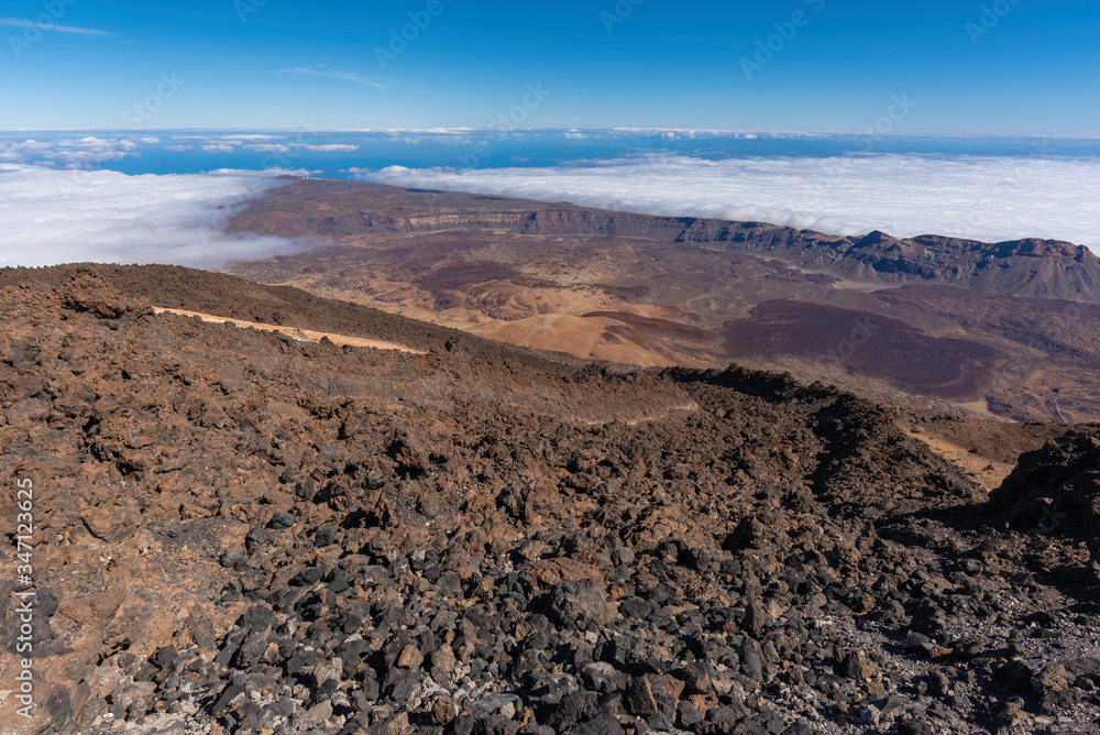 Natural park of El Teide volcano (Tenerife, Canary Islands - Spain).
