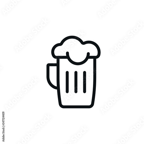 Beer Icon Isolated Beer Mug - Symbol Vector