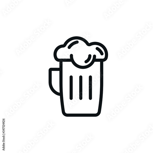 Beer Icon Isolated Beer Mug - Symbol Vector
