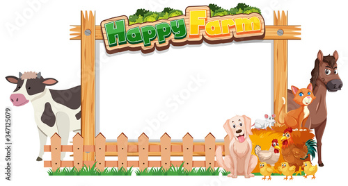 Border frame template with gardening theme background