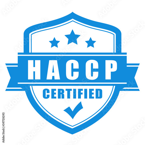 Haccp certified vector emblem