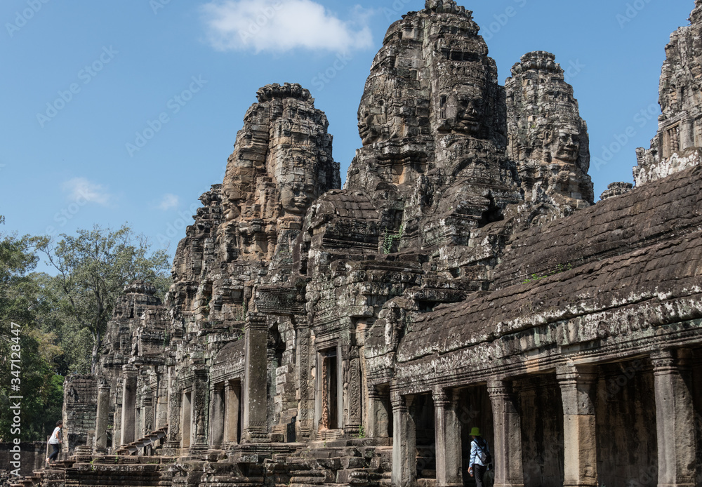 Bayon temple complex in Ankor Wat (Cambodia)