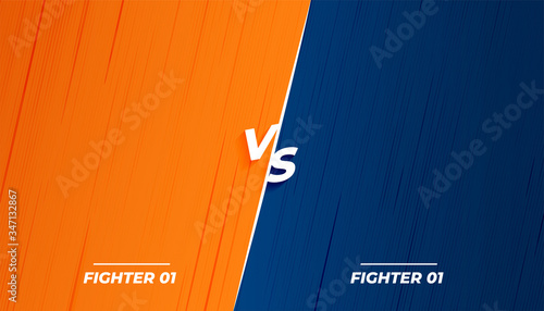 versus vs fight battle background screen design
