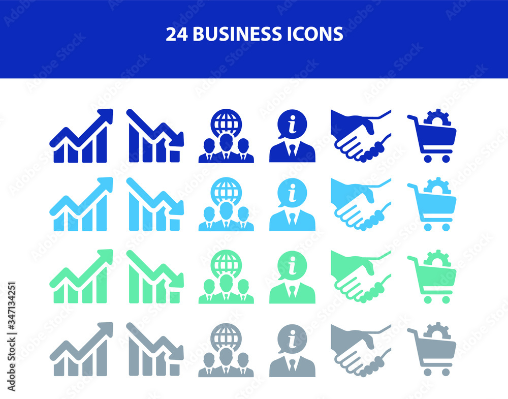 Business-related icons - Vector