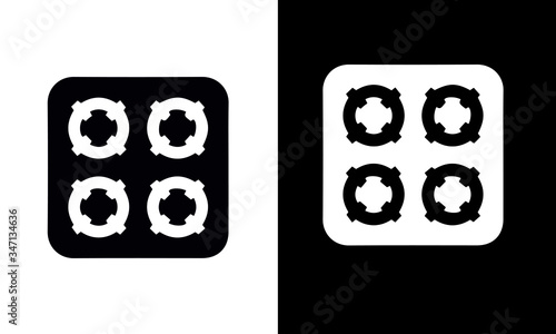 Hotel Icons vector design black and white 