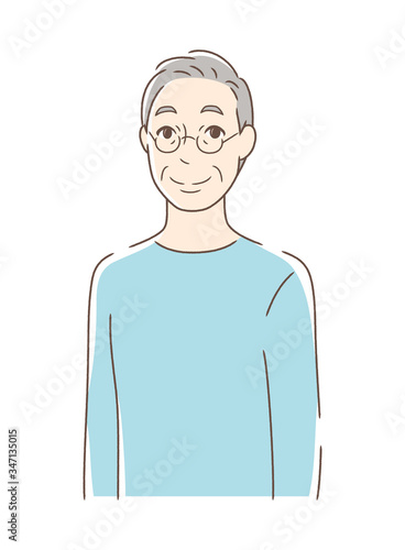 笑顔の男性