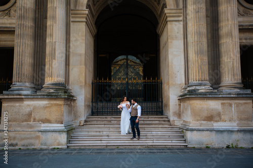 Couple in love in Paris, wedding photography © ostap_davydiak