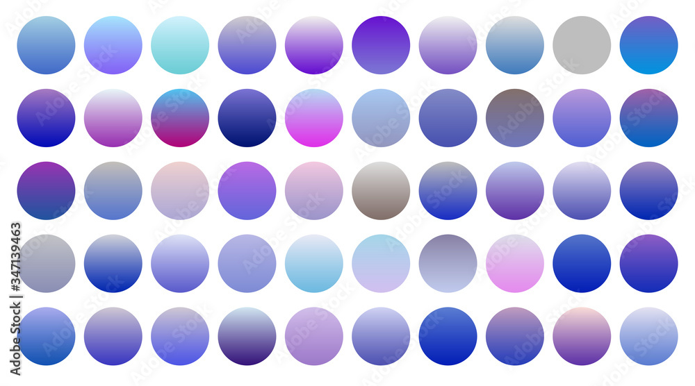 big set of cool blue and purple gradients big set of cool blue and purple gradients