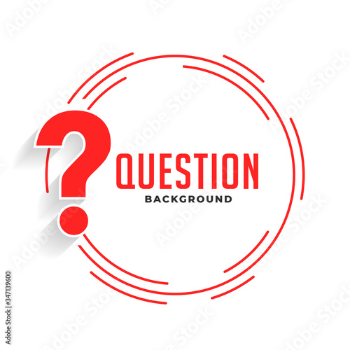 help and support question mark background in red color