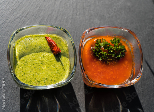 Obraz na płótnie Mojo Rojo und Mojo verde