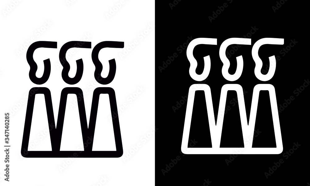 Industry Icons vector design black and white Industry Icons vector design black and white