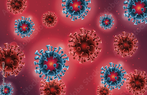 covid19 pandemic particles pattern background