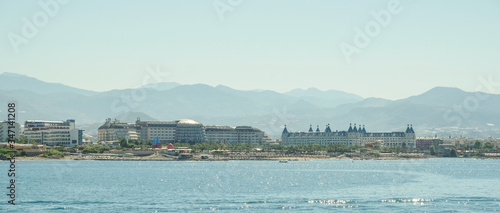 Hotels on the Mediterranean coast.