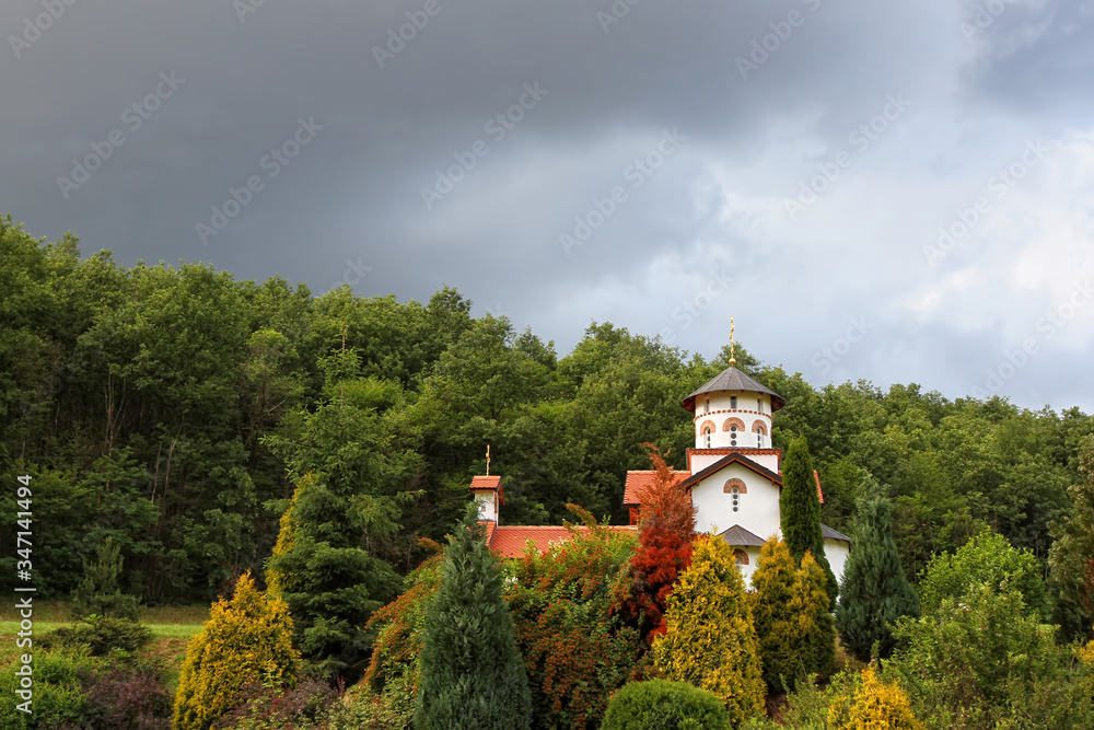 Small orthodox church in Serbia