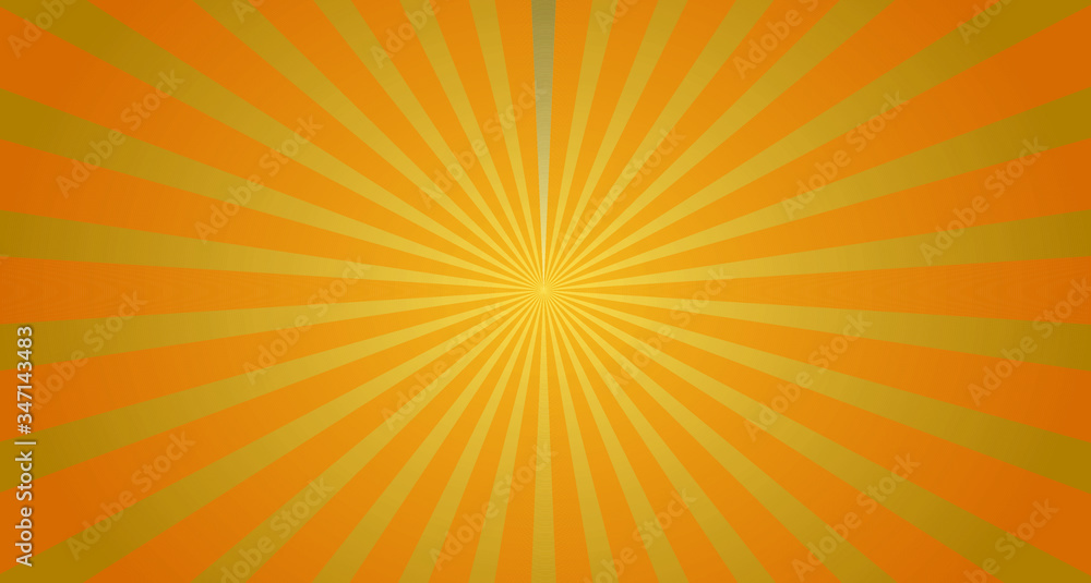 Orange Sunburst background Vector Graphics Orange Sunburst background Vector Graphics