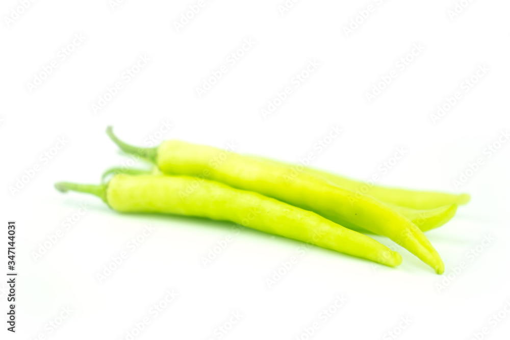 Green banana peppers (Prik-Yoek in Thailand) Green banana peppers (Prik-Yoek in Thailand)
