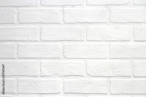 modern white brick tile wall texture background