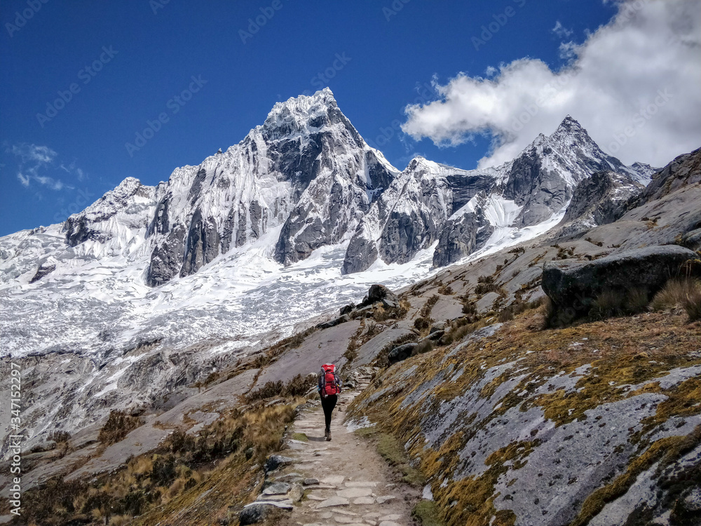 Trekking in the Cordillera Blanca in Peru