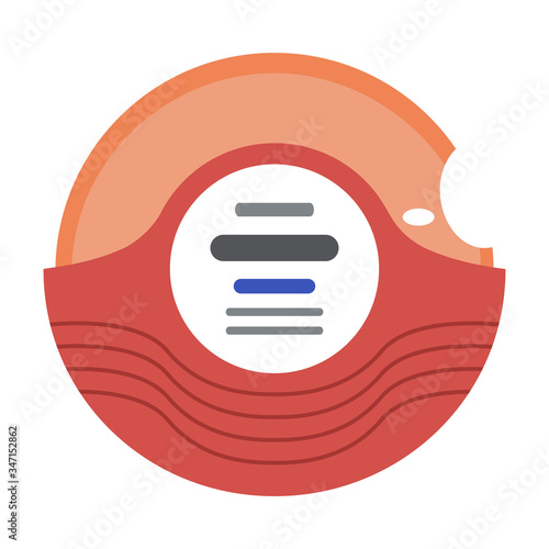 喘息の吸入薬のイラスト（フルタイド）