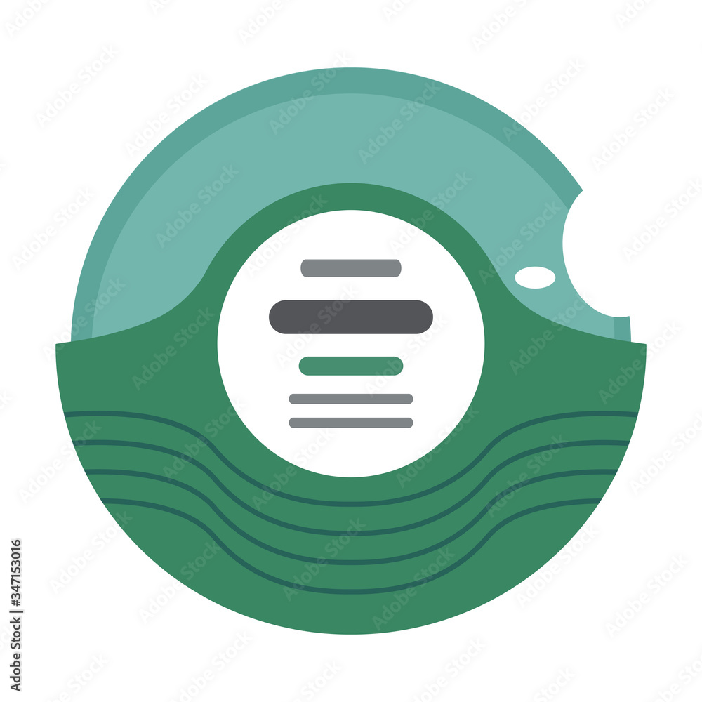Fototapeta premium 喘息の吸入薬のイラスト（セレベント）