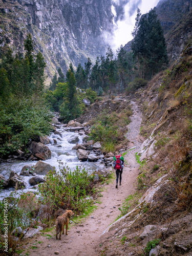 Trekking in the Cordillera Blanca in Peru