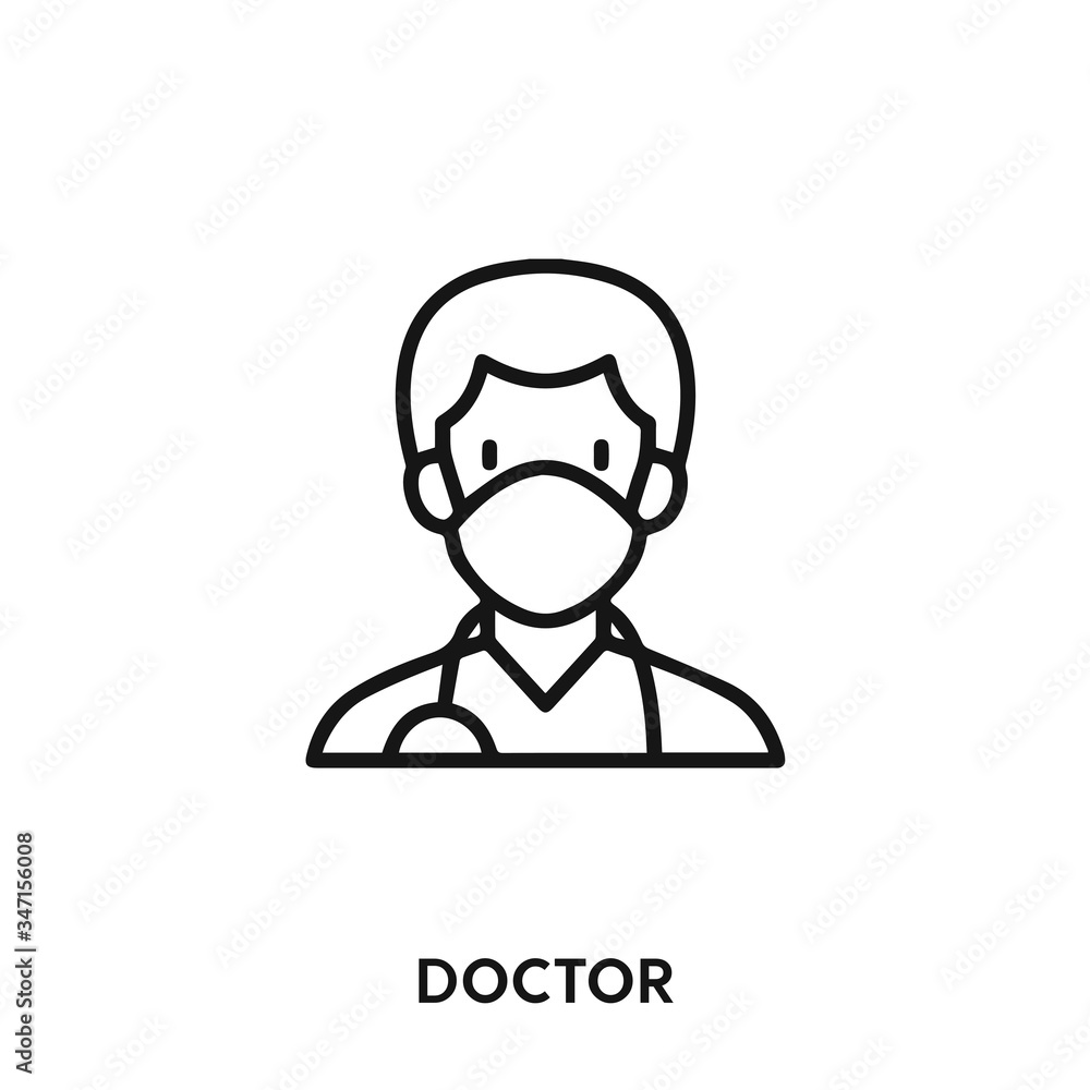 doctor icon vector. doctor sign symbol