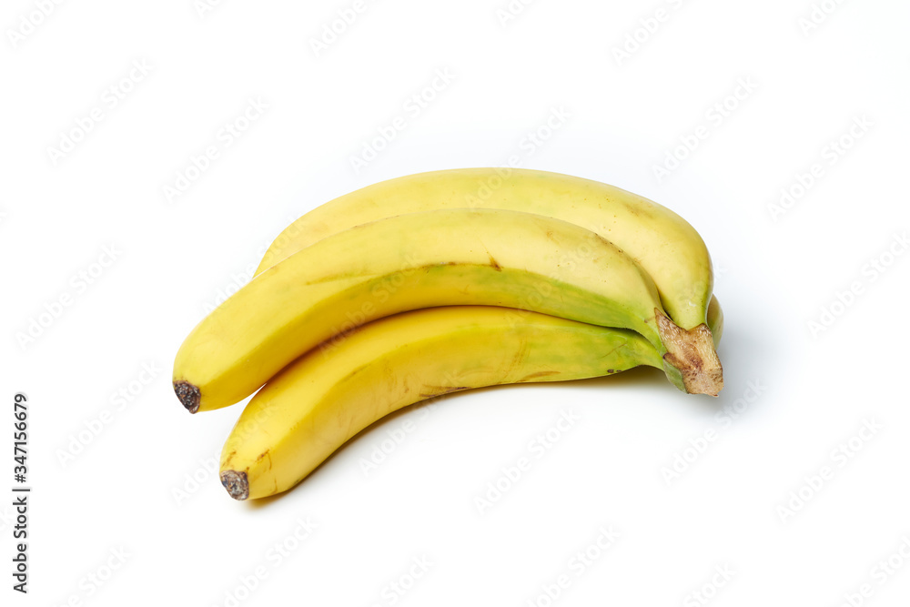 Bunch of ripe bananas isolated on white background Bunch of ripe bananas isolated on white background